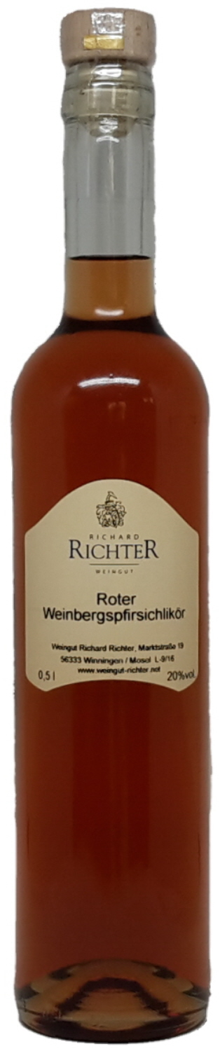 Roter Weinbergspfirsichlikör